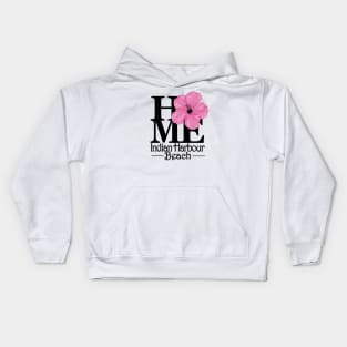 HOME Indian Harbour Beach Pink Hbiscus Kids Hoodie